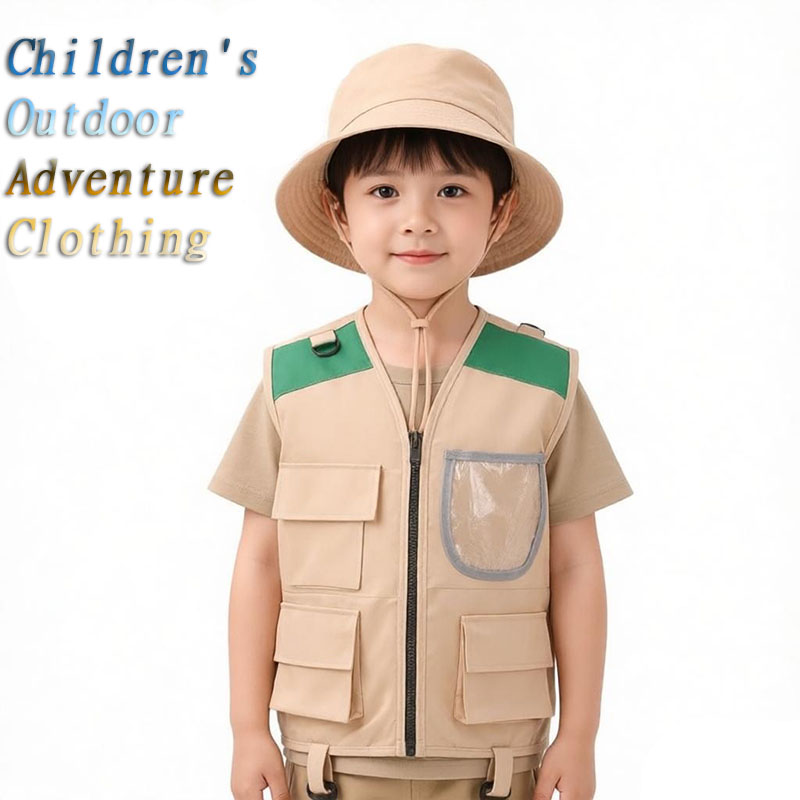 Outdoor Adventure Kit For Kids - 2026 Setelan Rompi dan Topi Penjelajah