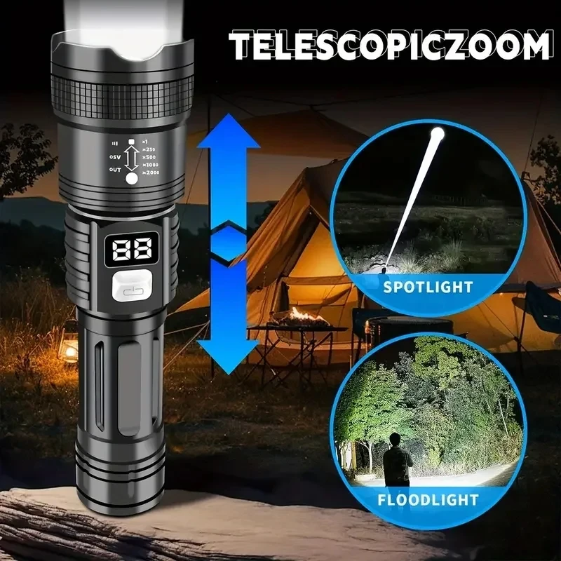 Senter LED Super Terang 100000 - Outdoor Adventure Trips ulasan dan harga