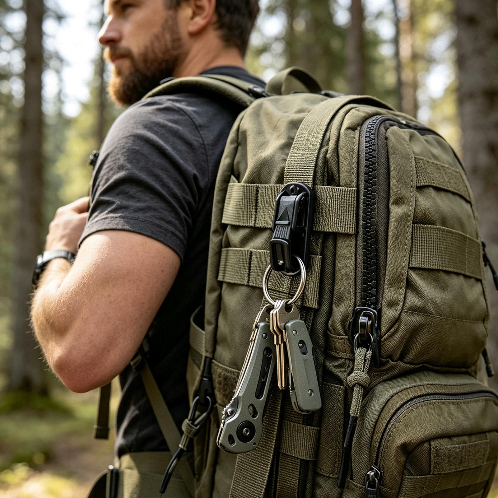 Klip Kunci Sabuk Multifungsi,  - Outdoor Adventure Backpack ulasan dan harga